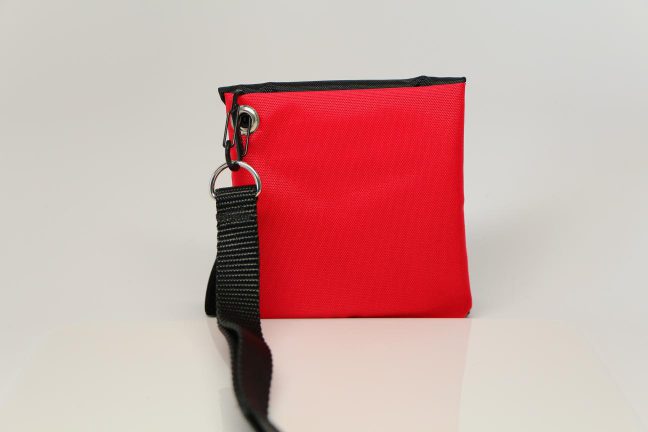 Go Pak Junior Black Red Hole Rear View w/Leash